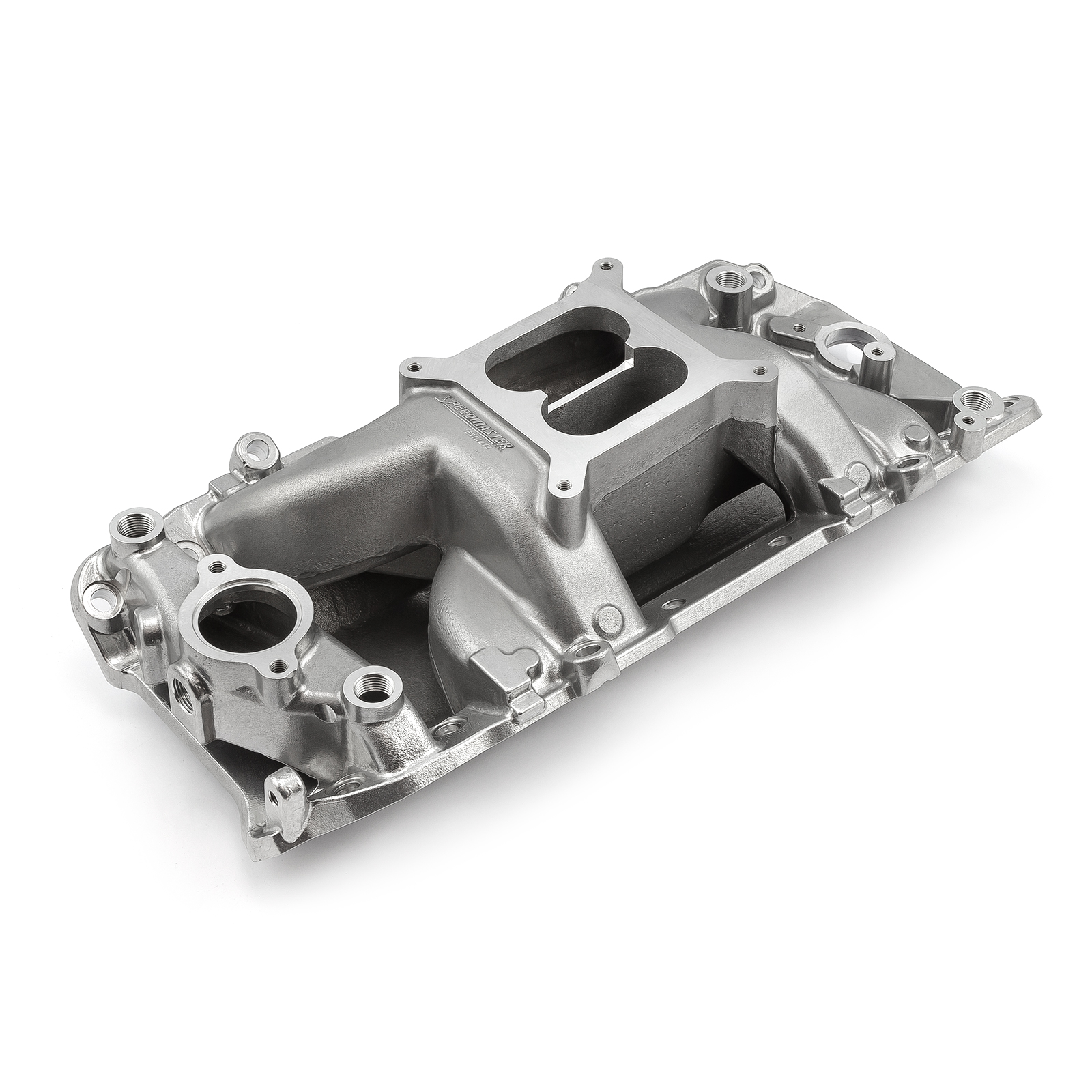 Speedmaster® 1-147-020 Chevy BBC 454 Oval Port MID-AIR™ MidRise Aluminum Intake Manifold [Polished]