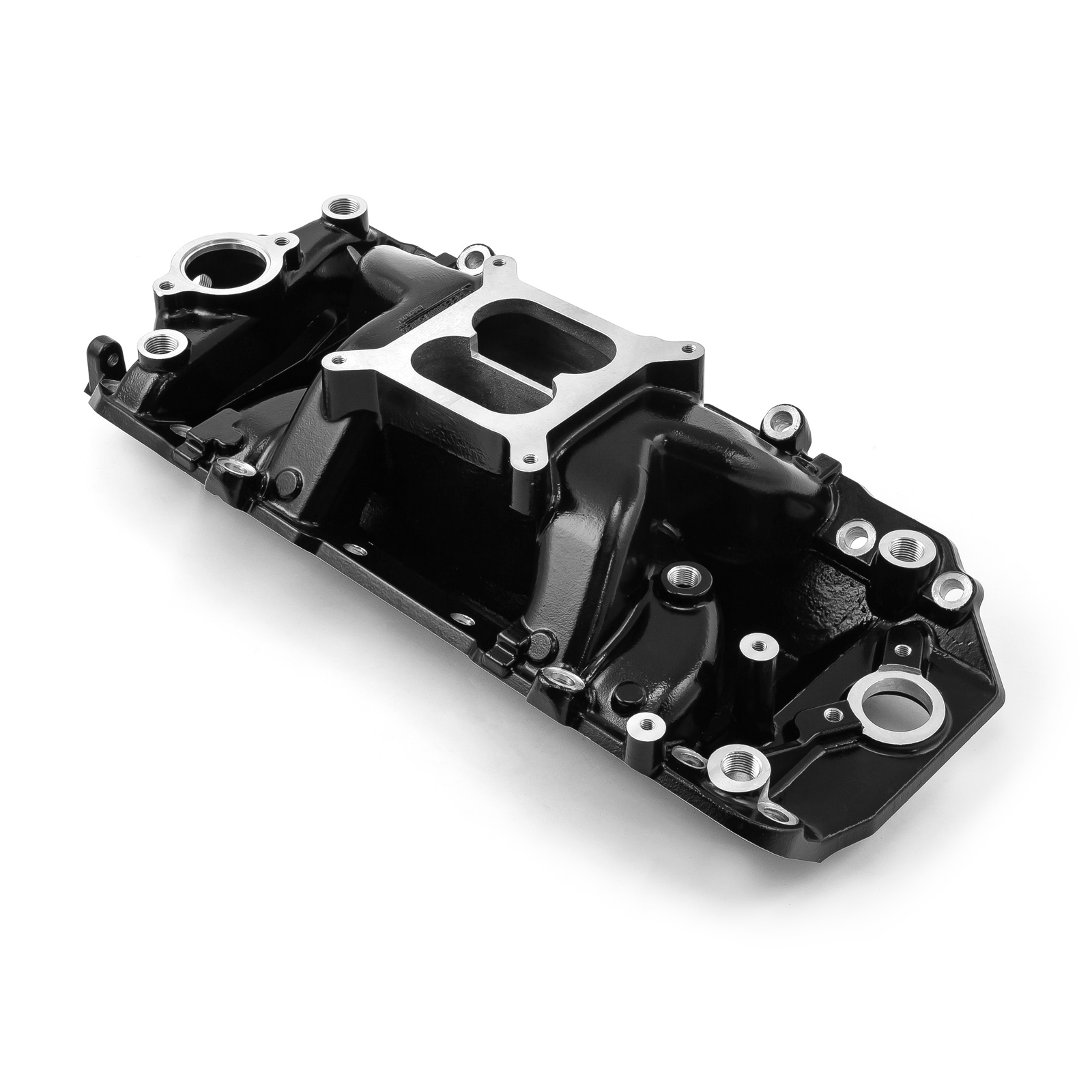 Speedmaster® 1-147-021 Chevy BBC 454 Oval Port MID-AIR™ MidRise Aluminum Intake Manifold [Black]