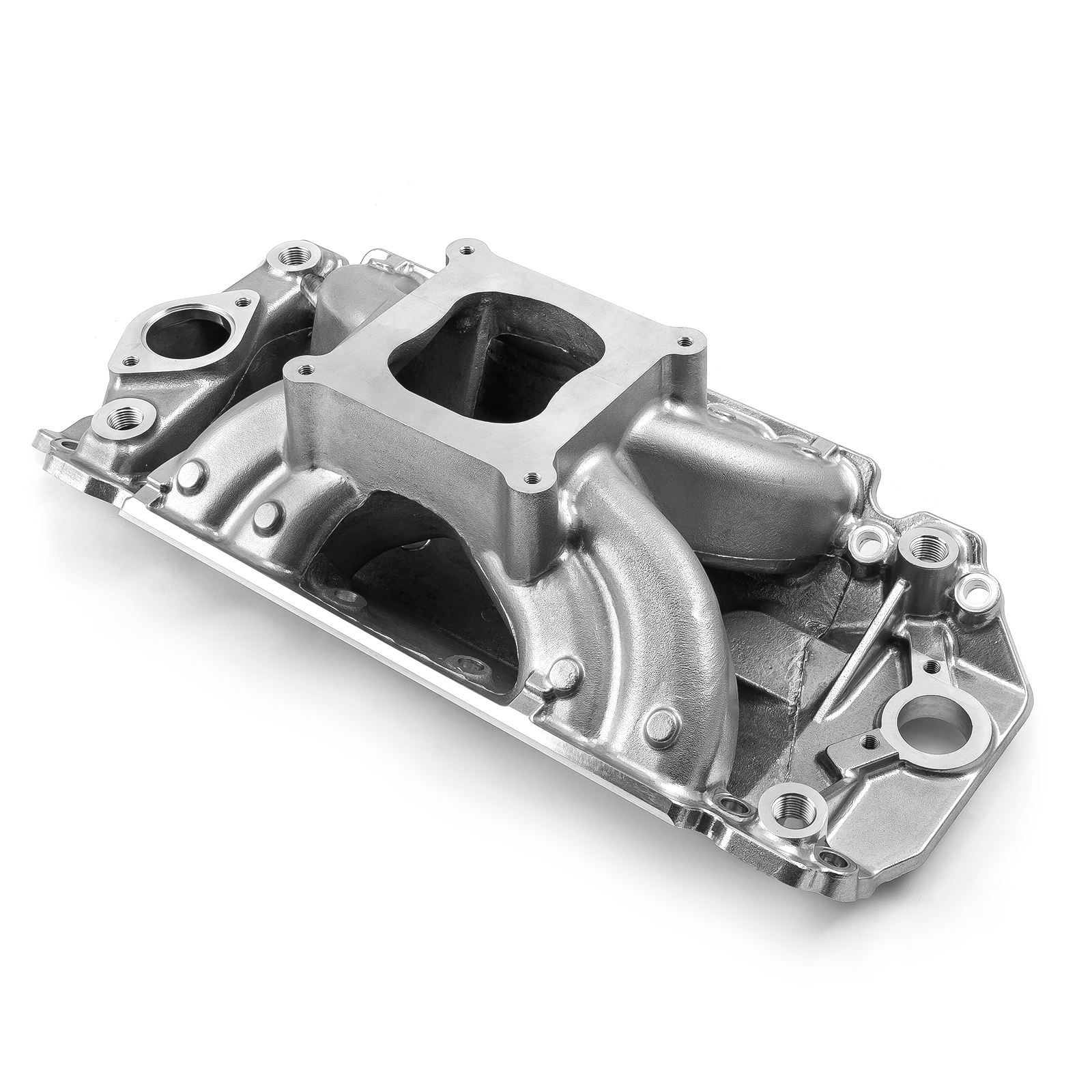 Speedmaster® 1-147-023 Chevy BBC 454 Rect Port HiRise Aluminum Intake Manifold [Polished]