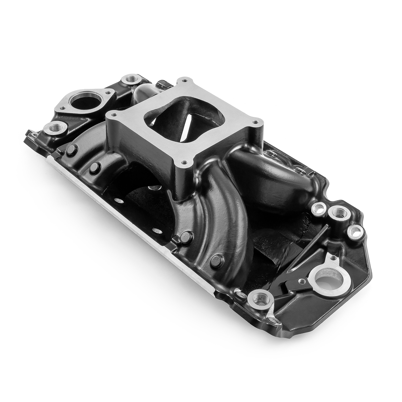 Speedmaster® 1-147-024 Chevy BBC 454 Rect Port HiRise Aluminum Intake Manifold [Black]