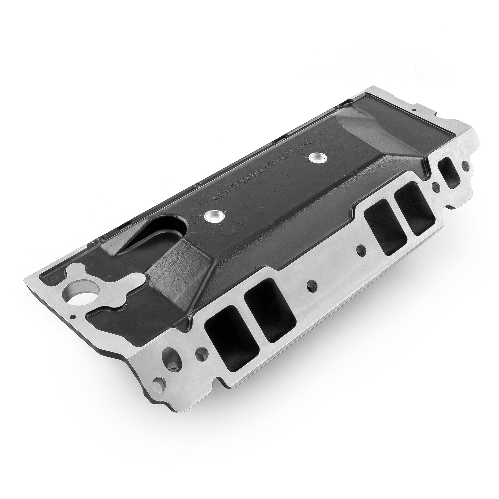 Speedmaster® 1-147-024 Chevy BBC 454 Rect Port HiRise Aluminum Intake Manifold [Black]