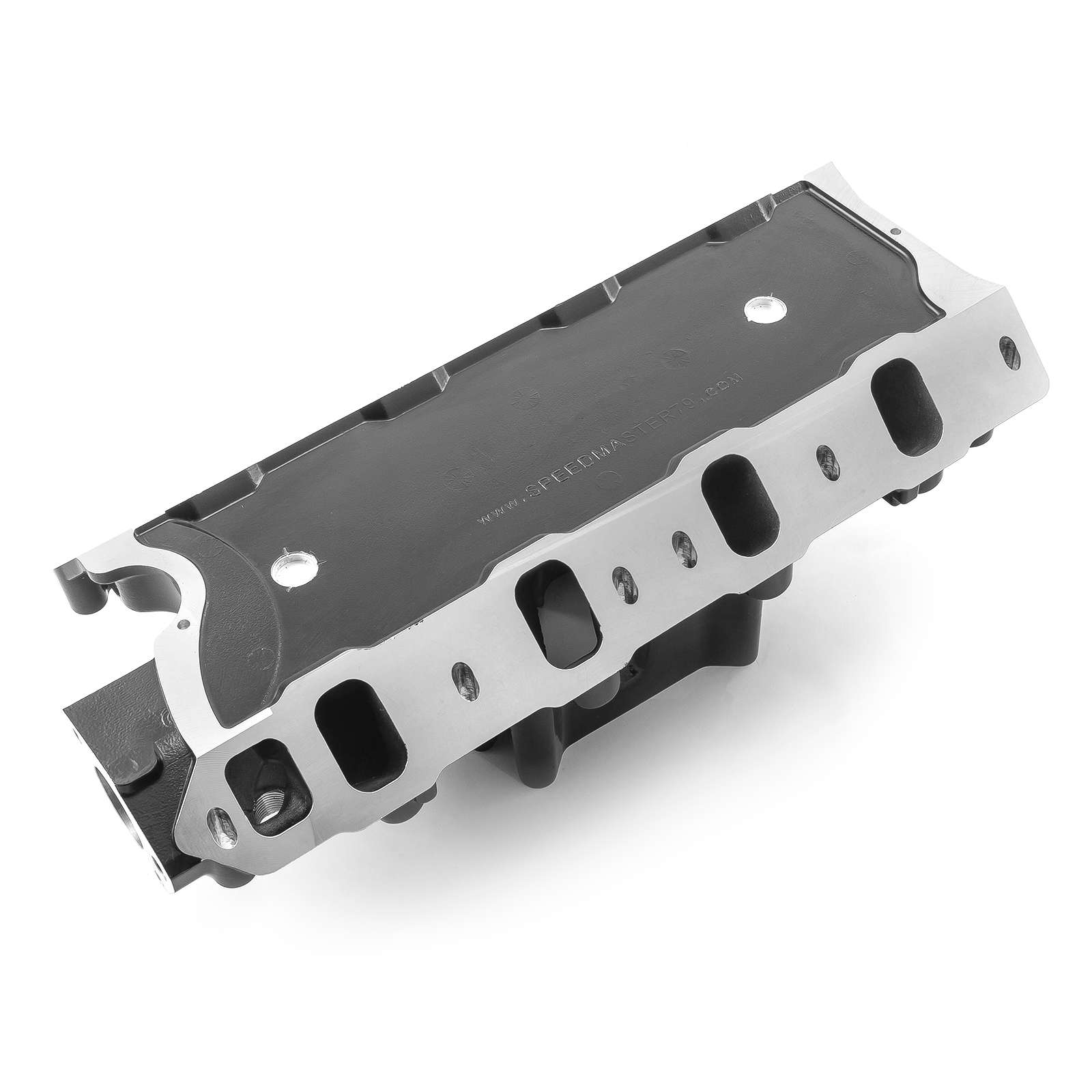 Speedmaster® 1-147-060 Ford SB 260 289 302 Windsor Parker-Style HiRise Aluminum Intake Manifold [Black]