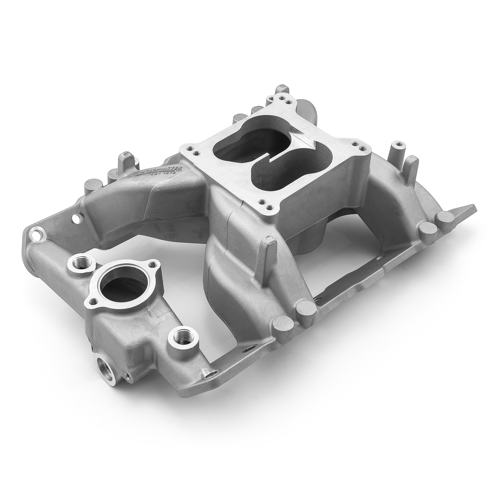Pontiac 326 350 389 400 428 455 MID-AIR™ MidRise Aluminum Intake Manifold [Satin]