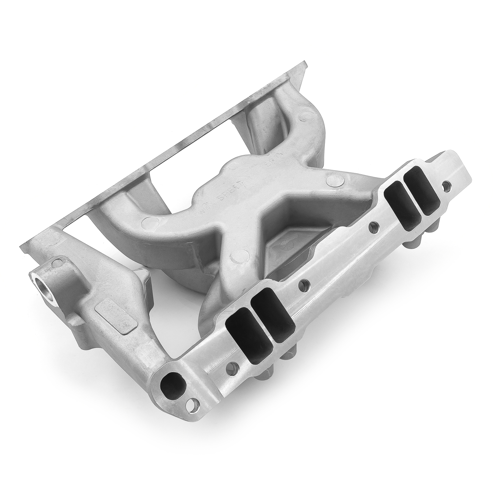 Speedmaster® 1-147-073 Pontiac 326 350 389 400 428 455 MID-AIR™ MidRise Aluminum Intake Manifold [Satin]