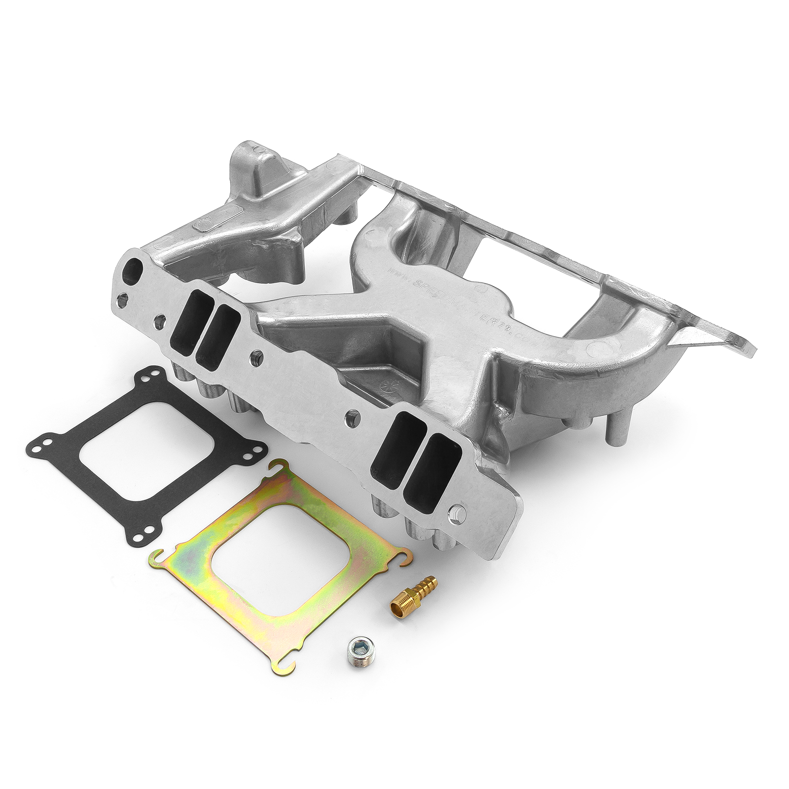 Speedmaster® 1-147-074 Pontiac 326 350 389 400 428 455 MID-AIR™ MidRise Aluminum Intake Manifold [Polished]