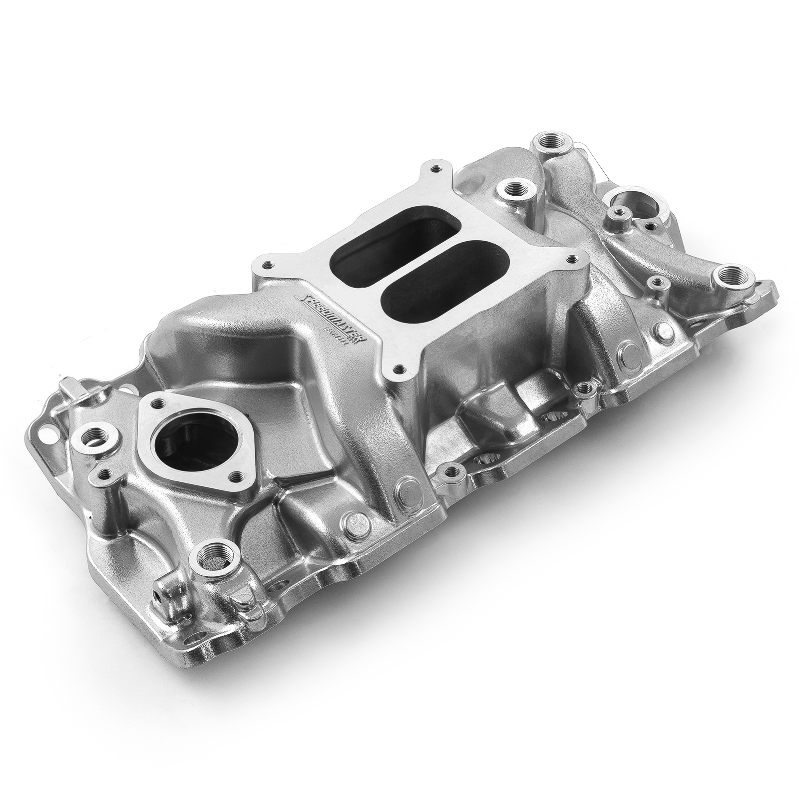 Speedmaster® 1-147-080 Chevy SBC 350 1957-95 (Non EGR) LowRise+ Aluminum Intake Manifold [Polished]
