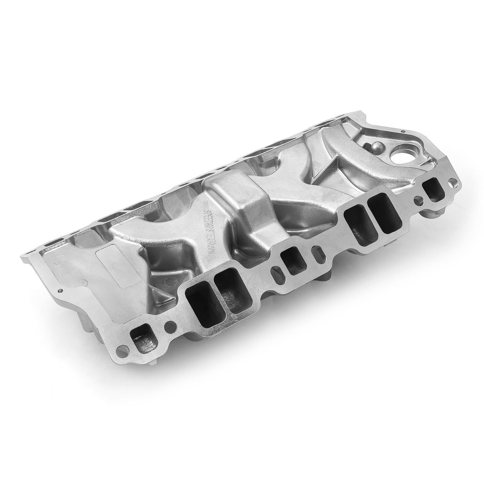 Speedmaster® 1-147-080 Chevy SBC 350 1957-95 (Non EGR) LowRise+ Aluminum Intake Manifold [Polished]