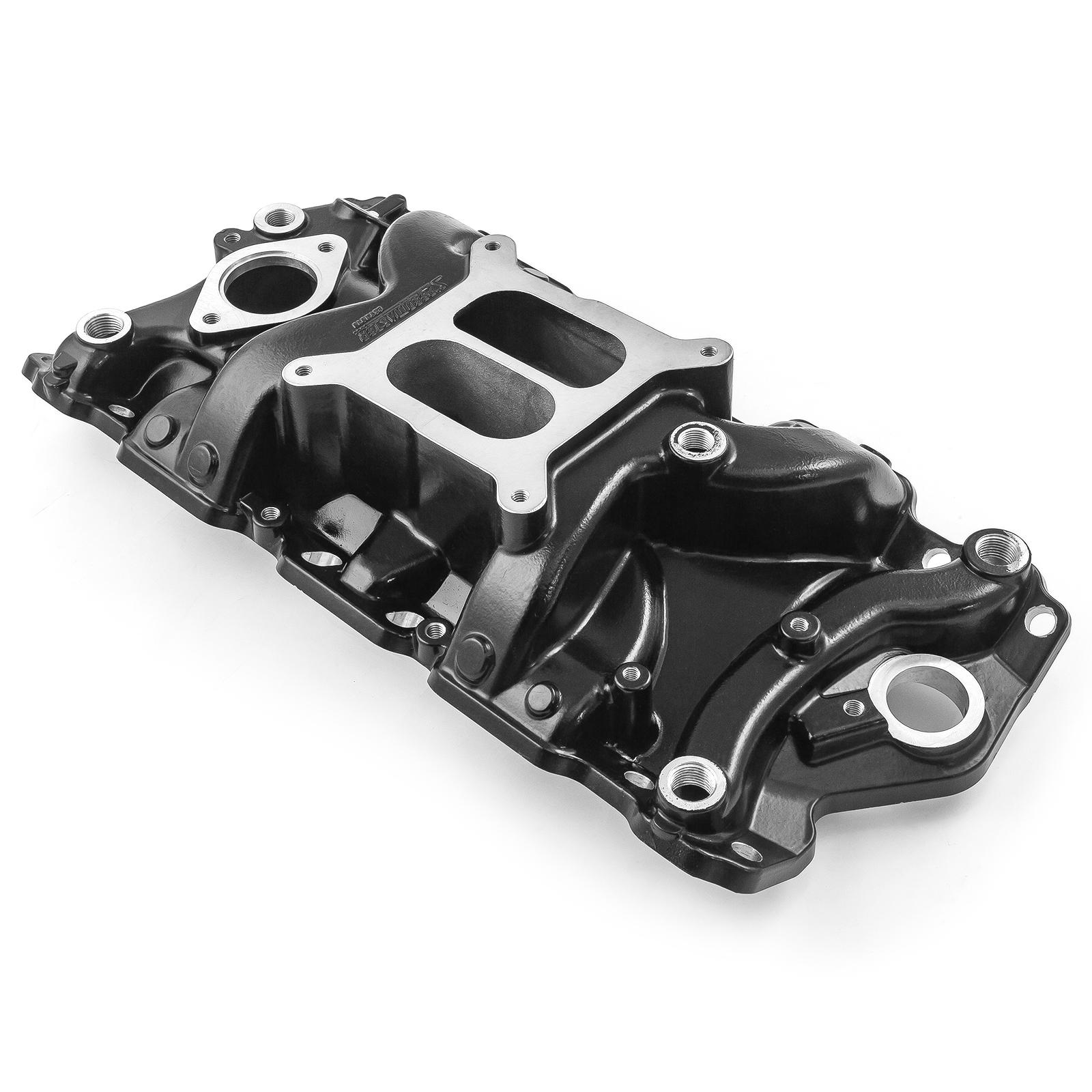 Speedmaster® 1-147-081 Chevy SBC 350 1957-95 (Non EGR) LowRise+ Aluminum Intake Manifold [Black]