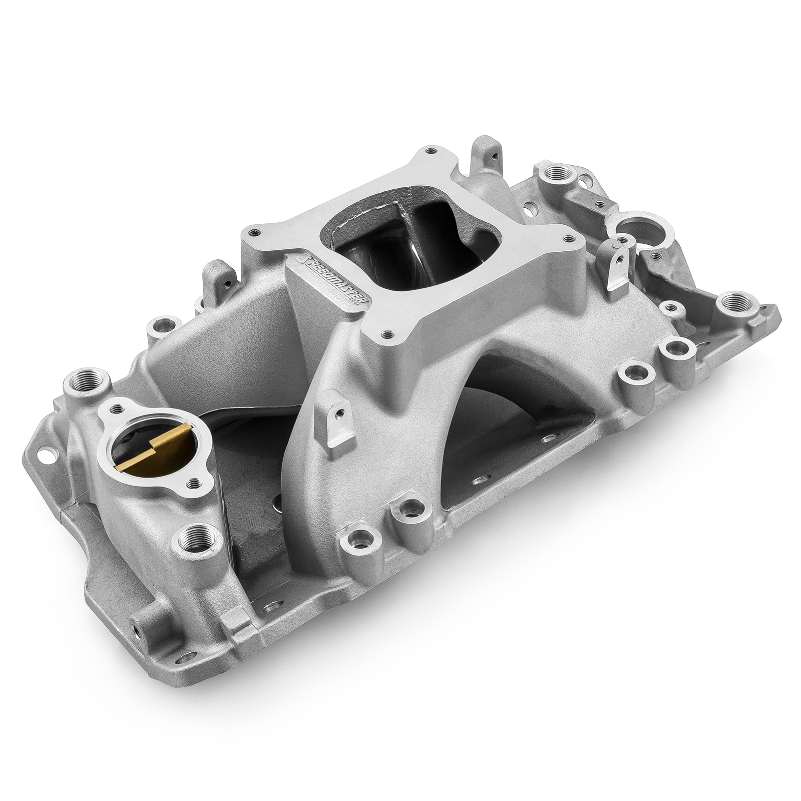 Speedmaster® 1-147-082 Chevy SBC 350 EFI 1957-95 Inj Ports HiRise Aluminum Intake Manifold [Satin]