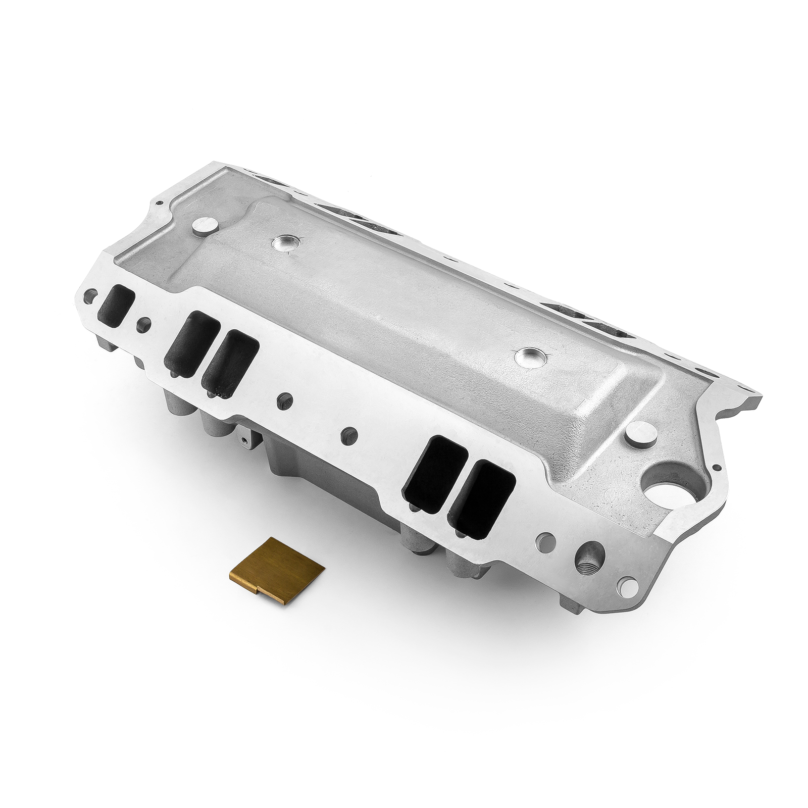Speedmaster® 1-147-082 Chevy SBC 350 EFI 1957-95 Inj Ports HiRise Aluminum Intake Manifold [Satin]
