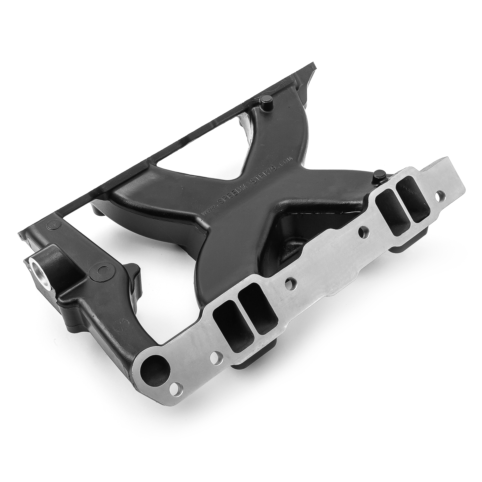 Speedmaster® 1-147-093 Pontiac 326 350 389 400 421 428 455 HiRise Aluminum Intake Manifold [Black]