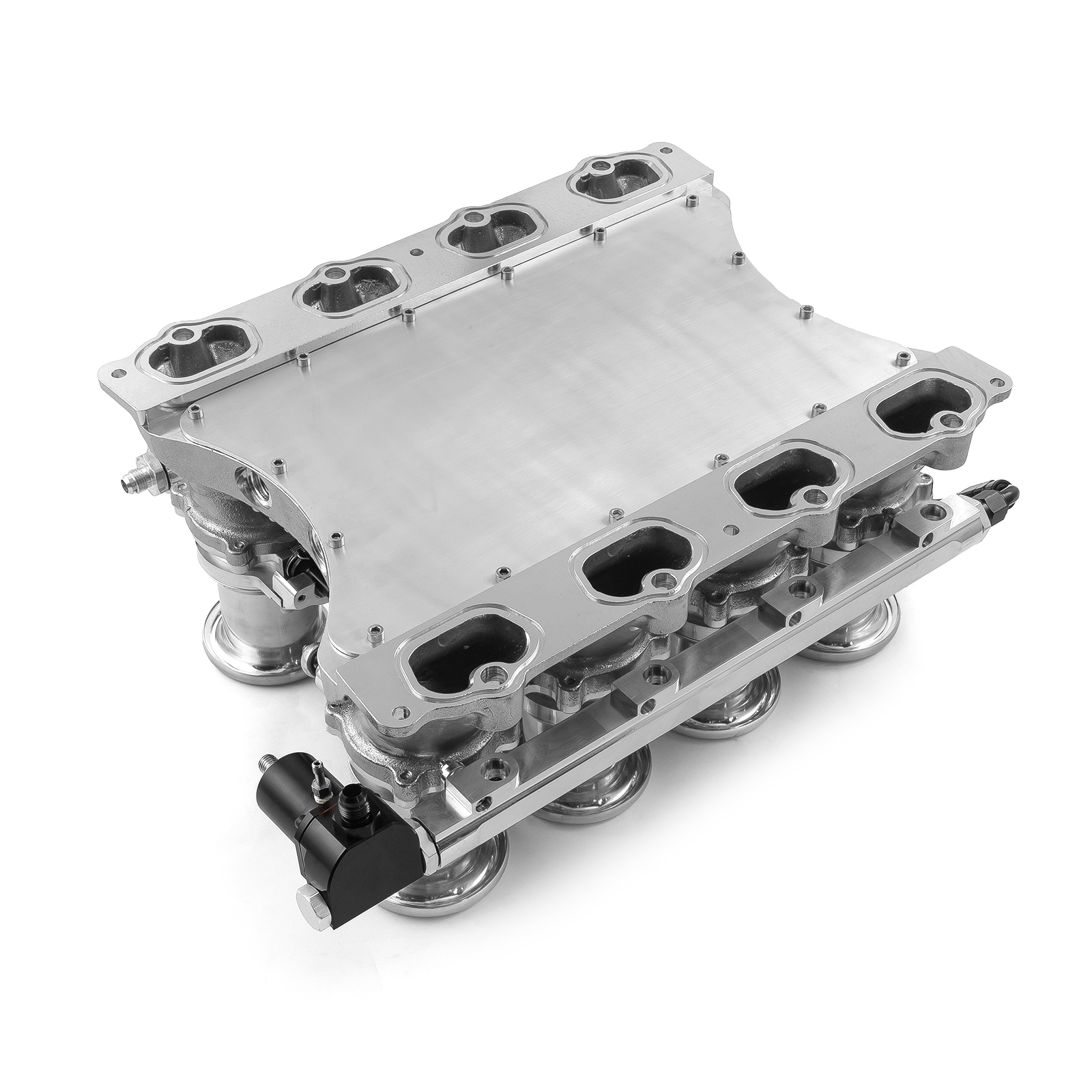 Speedmaster® 1-148-017 Ford Coyote Downdraft 8 Stack EFI Intake Manifold System Complete Polished