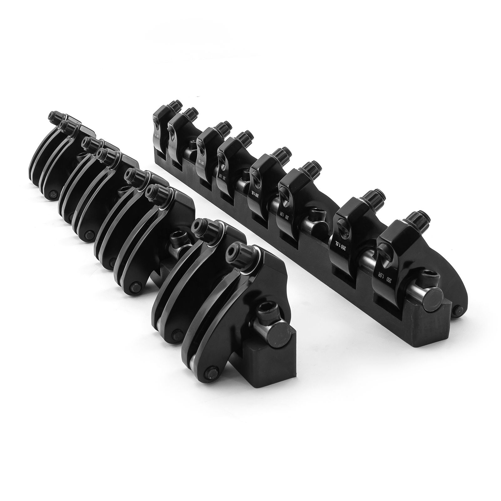 Speedmaster® 1-261-017 Chevy SBC 350 Shaft 1.5 Ratio DNA® Aluminum Roller Rocker Arms Set