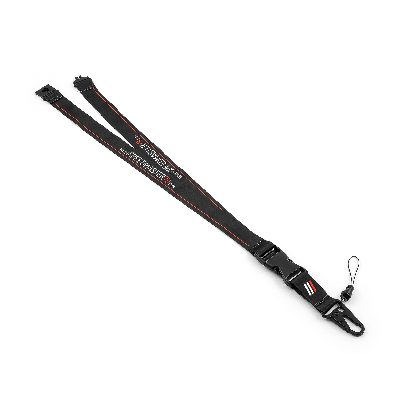 Lanyard with Carabiner Hook [Black]